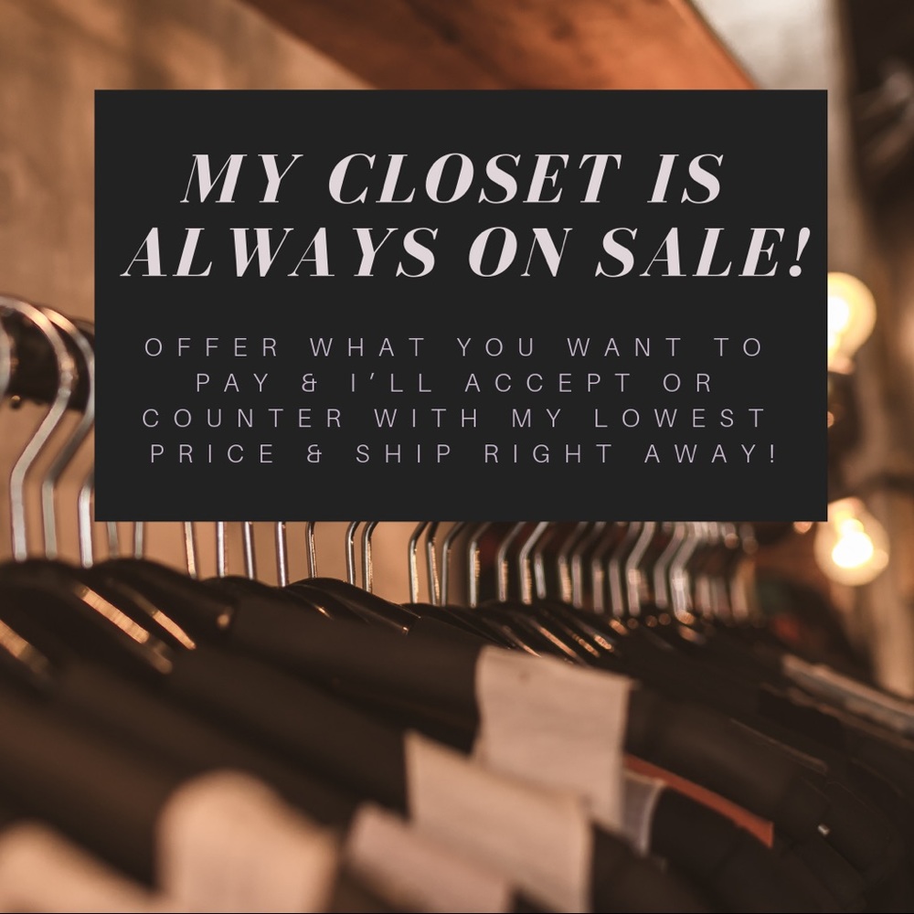 Make an offer & I’ll accept or counter!
